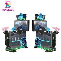 Fabricant Funspace 2 joueurs intérieur monnayeur vidéo Alien pistolet tir Machine de jeu d'arcade pour Game Center