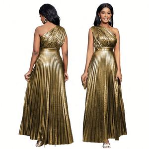 Vestidos de Fiesta Largos de Moda para Mujer, sin Espalda, con Cremallera Lateral, Cintura Alta, Línea A, Plisados, Vestido Formal de Graduación - Product Image 1