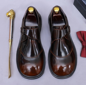 Mocasines de Vestir para Hombre, de Cuero Genuino, Impermeables, Antideslizantes, Ligeros, con Diseño Floral, para Oficina y Carrera Profesional, Cerrados y Fáciles de Poner - Product Image 3