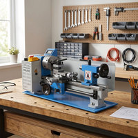 Mini tour à métaux de table 550W léger avec fonction manuelle polyvalente et prix compétitif