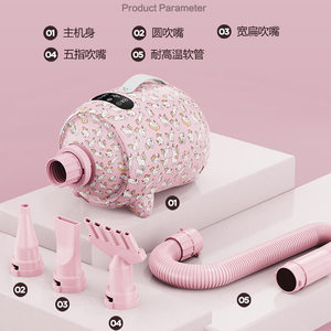 เครื่องเป่าขนสัตว์เลี้ยง รุ่น ZHC01 ซีรีส์ 220V มอเตอร์ AC มัลติฟังก์ชั่น สำหรับกรูมมิ่งสุนัข - Product Image 2
