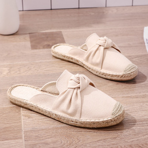 <span class=keywords><strong>En</strong></span> <span class=keywords><strong>gros</strong></span> pas cher naturel chanvre <span class=keywords><strong>semelle</strong></span> femmes chaussures de toile plate espadrilles - Product Image 6