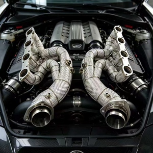 En Stock: Colectores de Escape CSZ de Alto Rendimiento con Protección Térmica para Superdeportivos Ferrari F430 4.3L V8 SS304, Accesorios de <span class=keywords><strong>Tuning</strong></span> para Automóviles - Product Image 4
