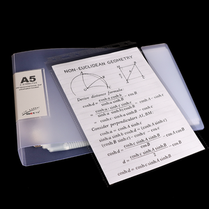 Haute qualité A5 perforé classeur dossier Transparent insérer PP matériel 50 Page insérer papier dossier bureau d'affaires Document - Product Image 3