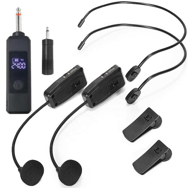 Hot Selling Professional Wireless Headset Microphone System Lavalier Headset Wireless Mic for Musical Instruments/Church/Stage