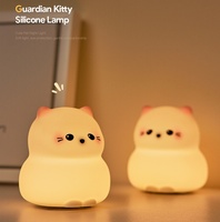 Lampe de nuit LED Rechargeable USB en forme de chat, jouet de décompression, éclairage d'ambiance pour dortoir et chevet