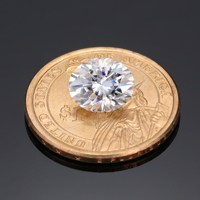 Pierres de Moissanite en vrac de couleur D VVS1, taille ovale, certifiées GRA, créées en laboratoire, haute technologie, avec jeu de couleurs/effet de feu irisé, vente en gros