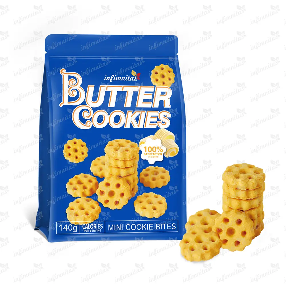 Novo design saudável honeycomb manteiga cookies e biscoitos no saco