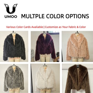 Abrigo Largo de Mujer para Otoño-Invierno, Novedad de Moda, Elegante y Holgado, Estilo Casual con Efecto Piel Sintética, Chaqueta Tejida de Manga Larga con Estampado de Oveja - Product Image 3