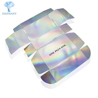 Cajas de Embalaje de Lujo para Pelucas y Lencería, Cajas Plegables Personalizadas para Extensiones de Cabello, Embalaje Holográfico