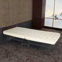 Lit pliant de luxe à prix abordable pour hôtel, avec matelas en mousse, idéal pour appartement et villa