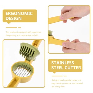 Stainless Steel Hawthorn Slicer Manual Portable Egg Cutter <b>Red</b> <b>Dates</b> Fruit Slicer Kitchen Multipurpose Tool Hawthorn Slicers - Product Image 6