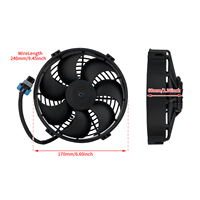 Ventilateur de refroidissement électrique 12V pour réservoir d'eau de moto, kit de refroidissement moteur noir pour Harley Sportster S RH1250S 2022 et versions ultérieures