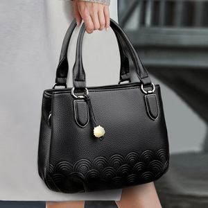 Custom Fashion Classic Women's Tote Bags Leather Lady Hand Bags High Quality Pu Leather Luxury Ladies <b>Top</b> Handle Handbags - Product Image 1