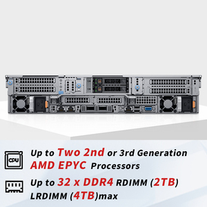 Servidor en Rack Del PowerEdge R7525 2U para IA, Computadora para Virtualización en la Nube con AMD EPYC, GPU, Aprendizaje Profundo, Venta al por Mayor de Fábrica - Product Image 3