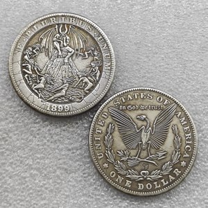 Berbagai Koin Hobo Amerika Serikat, Koin Morgan Antik Bergaya Klasik, Koin Peringatan, Hadiah, Dekorasi Rumah - Product Image 4