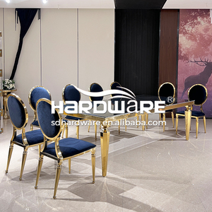 Juego de Mesas y Sillas de Metal para Exteriores, Estilo Moderno, con Cubierta de MDF Cuadrada, Base de Acero Dorado, para 8 Personas, Ideal para Restaurantes y Hoteles - Product Image 1