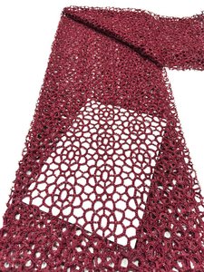 <span class=keywords><strong>Tela</strong></span> de <span class=keywords><strong>Tul</strong></span> Francés de Alta Calidad, Transpirable, Bordada, con Lentejuelas, para Vestidos de Novia y Fiesta - Product Image 6