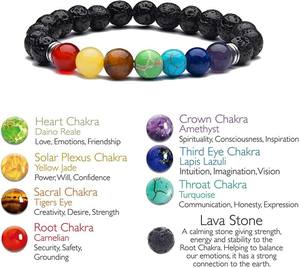 Go2boho 7 Chakra Heilkristall-Armband, Natürlicher Edelstein-Energieschmuck für Meditation, Yoga und Spirituelles Gleichgewicht - Product Image 3