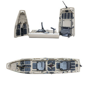 Modular 3-phần nhựa có thể gập lại thuyền đạp hệ thống ổ đĩa động cơ điện cá cũng hatch-cho hồ thể thao Kayak đạp cánh quạt - Product Image 3