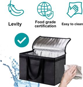 Custom Insulated Cooler Bag Portable With Logo Blank Cooler Lunch Bag for Food Reusable Thermal Insulated Cooler Bag Non Woven - Product Image 5