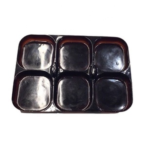 Tùy Chỉnh Pet Hình Chữ Nhật Dùng Một Lần Chia Bánh Nhựa Vỉ Mooncake Cookie Biscuit Sô Cô La Nhựa Chèn Khay Với Nắp - Product Image 3