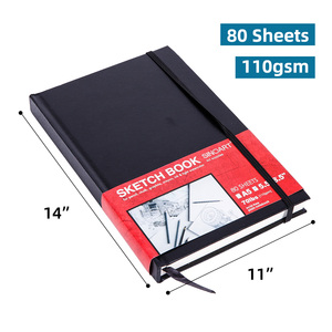 SINOART 11X14" <strong>Art</strong> <strong>Sketchbook</strong> Low Now 80 Sheets Blank Big Sketch Book - Product Image 2