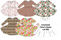 Robe longue à manches longues pour bébés, enfants, tout-petits, filles, hiver, Noël, imprimé personnages de dessins animés du Père Noël, douce, extensible, en soie de lait ODM