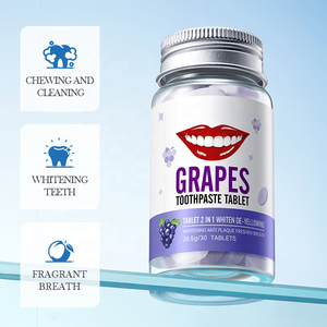 Comprimés <span class=keywords><strong>de</strong></span> dentifrice 30 pièces, blanchissants, anti-taches, haleine fraîche menthe, portables, écologiques, soins bucco-dentaires - Product Image 2