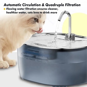 304 thép không gỉ phí tự động tuần hoàn im lặng mèo đài phun nước quả 3.2L công suất lớn thông minh Pet nước - Product Image 2