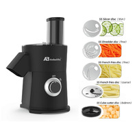 Anbolife OEM 7-in-1 grote opening elektrische salademaker, groentesnijder, -hakselaar en -blender voor kaas en groenten, CE-gecertificeerd.