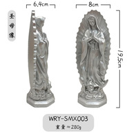 Résine artisanat vierge vierge marie statue mexique ameublement porche décoration mobilier religieux