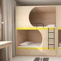 Lits pour dortoir Meubles de dortoir modernes Lits superposés avec bureau OEM