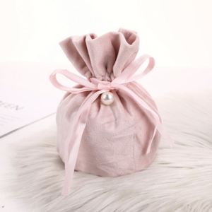 Creative <b>Wedding</b> Pink Velvet <b>Bag</b> <b>Gift</b> <b>Wedding</b> Candy Packaging - Product Image 1