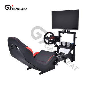 GY046-2 Xe Màn Hình Đứng Chất Lượng Cao Chỉ Đạo Bánh Xe Đứng Ghế Khung Lái Xe Bàn Đạp Có Thể Gập Lại Chơi Game Đua Mô Phỏng - Product Image 3