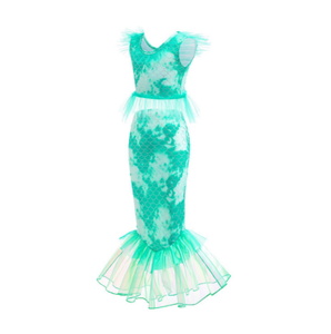 2025 enfants sirène couleur <span class=keywords><strong>maillot</strong></span> <span class=keywords><strong>de</strong></span> <span class=keywords><strong>bain</strong></span> jupe trois pièces ensemble avec sous-vêtements filles maille petit volant manches fendu <span class=keywords><strong>maillot</strong></span> <span class=keywords><strong>de</strong></span> <span class=keywords><strong>bain</strong></span> - Product Image 4