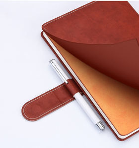 Agenda Profesional de Cuero PU Grabada Personalizada A5/B5, Encuadernada con Costuras, Tapa Dura con Cierre de Hebilla, Regalo Ejecutivo de Oficina - Product Image 6