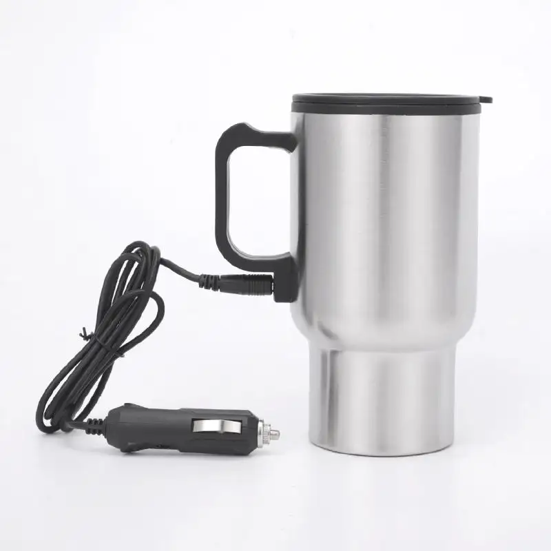 Car Accessories Stainless Steel Electric Heating Car Cup Auto Drink Cooling And Heating Cup Holder Heated Cup For Coffee