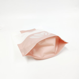 Bolsa de plástico con logotipo impreso personalizado, bolsa de plástico para sal marina, bolsa de pie de sal rosa del Himalaya con ventana transparente, 1KG - Product Image 6