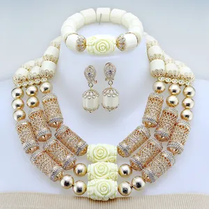 Sinya New Popular Handmade African Beads Jewelry Sets Luxury Shining Crystal Nigeria Wedding Bridal Jewelry Set