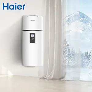 Haier WLAN-gesteuerter Voll-DC-Wechselrichter R290 Europa 40 Gallonen Luft-Energie-Wärmepumpe Hybrid-Wasserheizgerät mit Solar