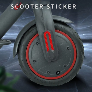 Tira Reflectante Decorativa para Ruedas Delanteras y Traseras, Adhesivo Reflectante para Piezas de Scooter Eléctrico <span class=keywords><strong>Xiaomi</strong></span> M365 / Pro - Product Image 5