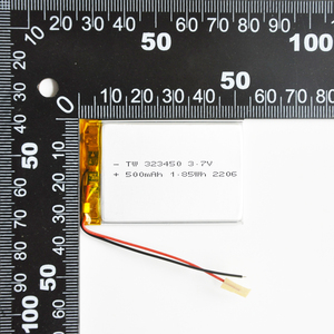 Tùy chỉnh oem điện li ion <span class=keywords><strong>lithium</strong></span> <span class=keywords><strong>polymer</strong></span> pin 3.7v 500 mah lipo pin 323450 batterie - Product Image 3