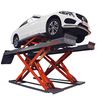 Équipement de maintenance ultra-mince à ciseaux hydrauliques, crics sans fente pour élévateur de voiture, travaux d'excavation et construction métallique