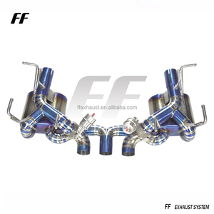 Tubos de escape Catback para <span class=keywords><strong>Ferrari</strong></span> 458 <span class=keywords><strong>V8</strong></span> 4,5, sistema de escape de coche, silenciador de tubo de escape de titanio - Product Image 2