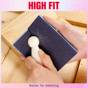 Chinesische Fabrik Flexible Schaumstoffpads Feine Kratzfreie Aluminiumoxid Rosa/Schwarze Schleifschwamm-Scheiben OEM Mittelstark für Elektronik - Product Image 4