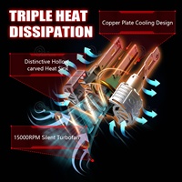 Ampoule de phare LED RISING G120PRO 400w 50000lm LED pour voiture H1 H15 9005 H7 H11 H4 Lumière LED de voiture HB3 9005 H11 H4