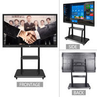 Tableaux interactifs numériques tout-en-un avec écran tactile infrarouge pour salle de classe, 55, 65, 75, 86 pouces, sans projecteur