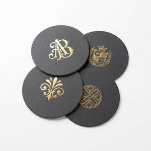 حامل أكواب ورقي دائري ماص مخصص مطبوع بشعار للمكتب والفندق والبار وأكواب الشاي والمشروبات - Product Image 2