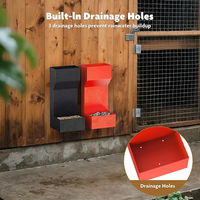 Mangeoire à volaille de haute qualité avec verrouillage grande mangeoire à poulet automatique en métal Facoty